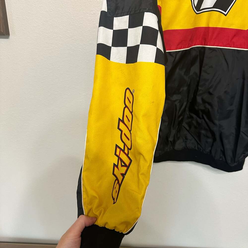 Vintage Ski-Doo Bombardier Summer Racing Jacket Adult TG/XL Checker SnoGear - Picture 8 of 13